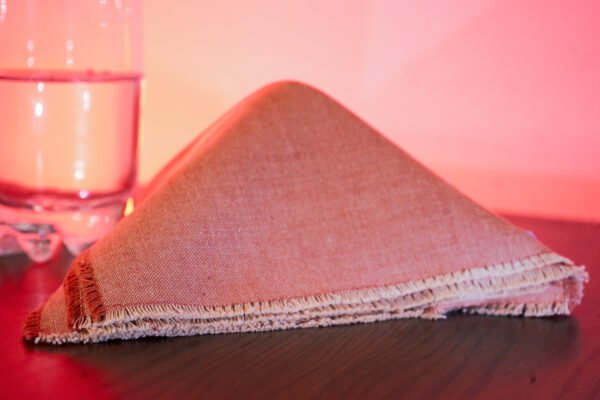 Plain Cotton Napkins Set of 6 - Image 9