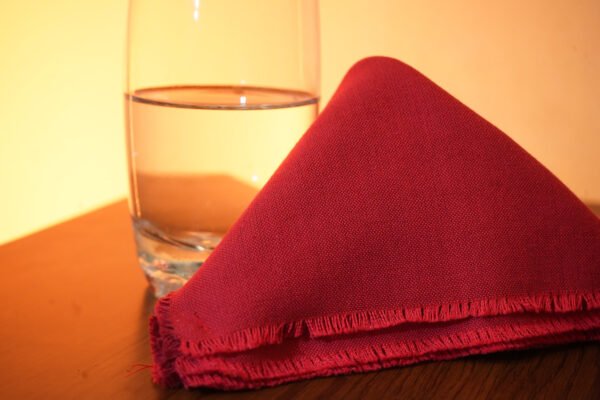 Plain Cotton Napkins Set of 6 - Image 3