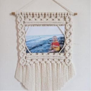 macrame photo frame 2
