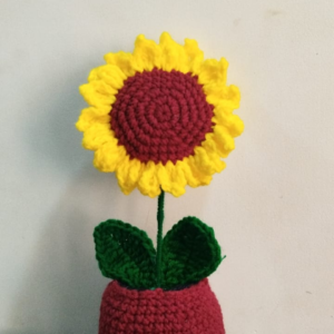 Sunflower Flower Pot Crochet